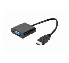 Gembird Переходник HDMI-VGA Cablexpert, 19M/15F, провод 15см (A-HDMI-VGA-04)