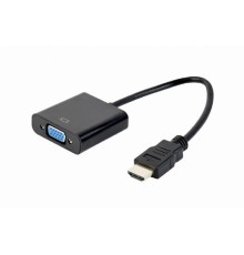 Gembird Переходник HDMI-VGA Cablexpert, 19M/15F, провод 15см (A-HDMI-VGA-04)