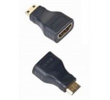 Gembird Переходник HDMI-miniHDMI  19F/19M, золотые разъемы, пакет [A-HDMI-FC]