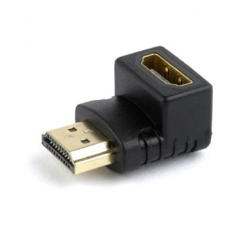 Cablexpert Переходник HDMI-HDMI 19F/19M, угловой  соединитель 90 градусов, золотые разъемы (A-HDMI90-FML)