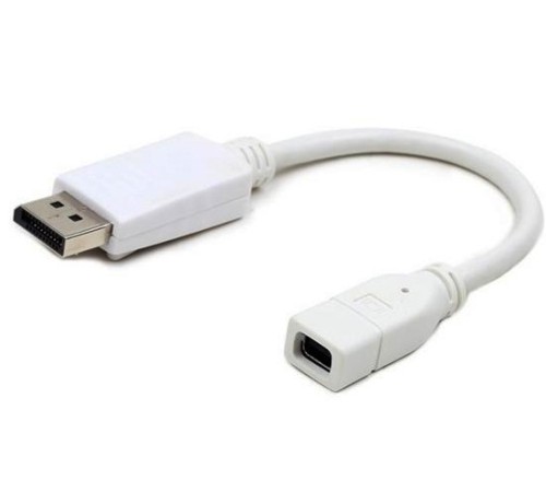 Cablexpert Переходник miniDisplayPort - DisplayPort, 20F/20M, длина 16см, белый (A-mDPF-DPM-001-W) Cablexpert Переходник miniDisplayPort - DisplayPort, 20F/20M, длина 16см, белый (A-mDPF-DPM-001-W)