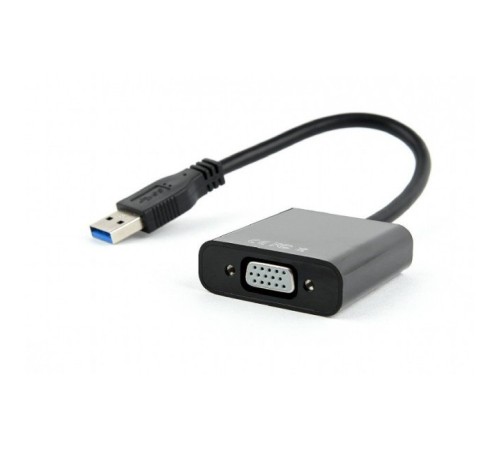 Cablexpert Видео-адаптер USB3 – VGA , черный (AB-U3M-VGAF-01) Cablexpert Видео-адаптер USB3 – VGA , черный (AB-U3M-VGAF-01)