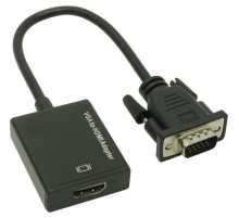 Espada Конвертер VGA + 3,5mm audio jack to HDMI, HCV0201 (44083)