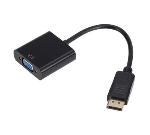 Bion Переходник с кабелем DisplayPort - VGA, 20M/15F, длинна кабеля  15 см, позолоченные контакты, черный [BXP-A-DPM-VGAF-015]