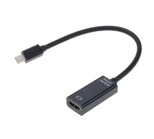 Bion Переходник с кабелем mini DisplayPort - HDMI, 20M/19F, длинна кабеля 15см, черный [BXP-A-mDPM-HDMIF-015]