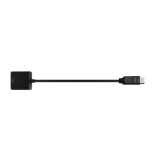 Bion Переходник с кабелем HDMI - DisplayPort, 19F/20M, длина кабеля 15см, черный [BXP-A-HDMI-DP-02]