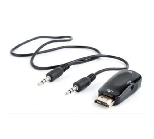 Bion Переходник HDMI - VGA + стерео-аудио, 19M/15F & miniJack 3.5mm [BXP-A-HDMI-VGA-02]