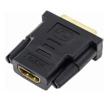 Bion Переходник HDMI-DVI 19F/19M (мама-папа), позолоченные контакты, черный [BXP-A-HDMI-DVI-2]