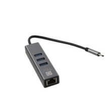 5bites UA3C-45-12BK Кабель-адаптер USB3.1 / 3*USB3.0 / RJ45 1G / AL / GREY