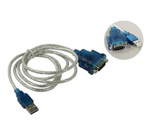 ORIENT Кабель-адаптер  USS-112, USB Am to RS232 DB9M (WCH CH340, поддержка Win 8.x/10), длина 1.2м, крепеж разъема - гайки