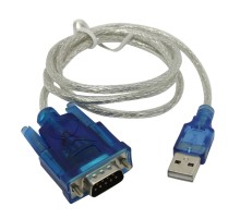 ORIENT Кабель-адаптер USS-102N USB Am to RS232 DB9M (WCH CH340, поддержка Win 8.x/10), длина 0.8м, крепеж разъема - винты (30677)