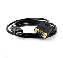 ORIENT Кабель-адаптер HDMI M  C702 --> VGA 15M, длина 1.8 метра, черный