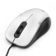 Мышь Gembird MOP-100-S, USB, серебристый, 2 кнопки+колесо кнопка, 1000 DPI, кабель 1.45м