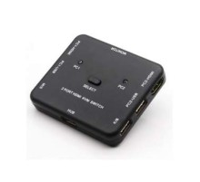 ORIENT HS21, HDMI KVM переключатель на 2 устройства, порты HDM + 2xUSB (клавиатура+мышь), поддержка 4K@30Hz, кнопка переключения на корпусе, не требуется внешнее питание (31066)