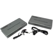 ORIENT VE052, HDMI KVM IP extender, HDMI+USB удлинитель до 200 м по витой паре Cat5e/6, HDMI 1.3, 1080p@60Hz, HDCP, (исп.TCP/IP про-л, код-а H.264, битрейт 8Mbps) пит. от вн. БП 5В/2А, (31069)