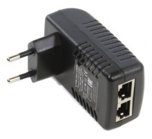 ORIENT SAP-48POE, PoE инжектор питания 24 Вт, AC 100-240V/ DC 48V, 0.5A, вход: RJ45 LAN 10/100, выход: RJ45 PoE тип B (4/5+,7/, совместим с оборудованием PoE IEEE 802.3af, уст.в розетку (29968)