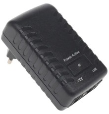 ORIENT SAP-48POE 1A, PoE инжектор питания 48W, AC 100-240V/ DC 48V, 1.0A, вход: RJ45 LAN 10/100, выход: RJ45 PoE тип B (4/5+,7/8-), совместим с оборудованием PoE IEEE 802.3af, (30428)