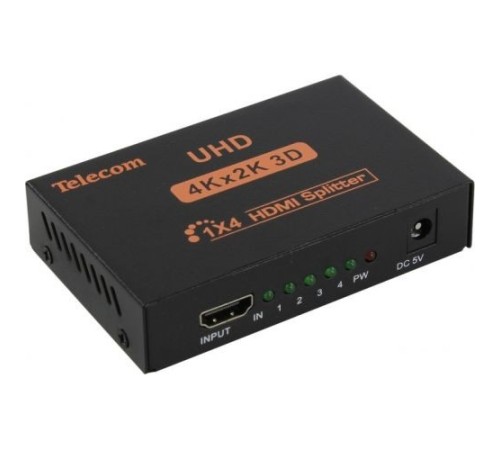 Telecom Разветвитель HDMI 1=>4 4k@30Hz <TTS7005> [6937510891733]