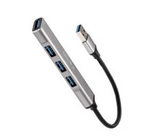 Telecom <TA308U> Переходник USB 3.0 -->USB3.0+3 USB2.0, Aluminum Shell, 0.2м [7958820049743]