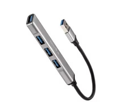Telecom <TA308U> Переходник USB 3.0 -->USB3.0+3 USB2.0, Aluminum Shell, 0.2м [7958820049743]