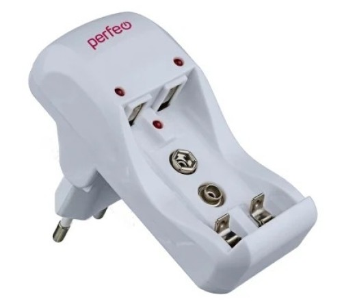 Perfeo PF_B4035 зарядное устройство PF-VN-210 Ni-MH/CD, 220V, 2 слота, AA/AAA/9V, таймер