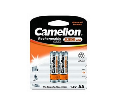 Camelion  AA-2300mAh Ni-Mh BL-2 (NH-AA2300BP2, аккумулятор,1.2В) (2 шт. в уп-ке)