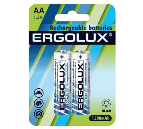 Ergolux AA-1500mAh Ni-Mh BL-2 (NHAA1500BL2, аккумулятор,1.2В) (2 шт. в уп-ке) Ergolux AA-1500mAh Ni-Mh BL-2 (NHAA1500BL2, аккумулятор,1.2В) (2 шт. в уп-ке)