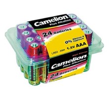 Camelion  LR03 Plus Alkaline PB-24 (LR03-PB24, батарейка,1.5В) (24 шт. в уп-ке)