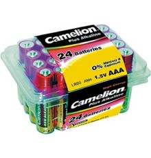 Camelion  LR03 Plus Alkaline PB-24 (LR03-PB24, батарейка,1.5В) (24 шт. в уп-ке)