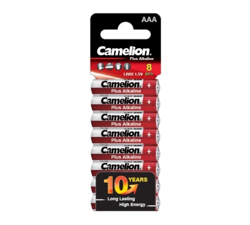 Camelion Plus Alkaline SP8 LR03 (LR03-SP8, батарейка,1.5В)(8шт. в уп-ке) Camelion Plus Alkaline SP8 LR03 (LR03-SP8, батарейка,1.5В)(8шт. в уп-ке)