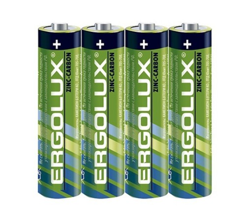 Ergolux R 03 SR4 (R03SR4, батарейка,1.5В) (4 шт. в уп-ке) Ergolux R 03 SR4 (R03SR4, батарейка,1.5В) (4 шт. в уп-ке)