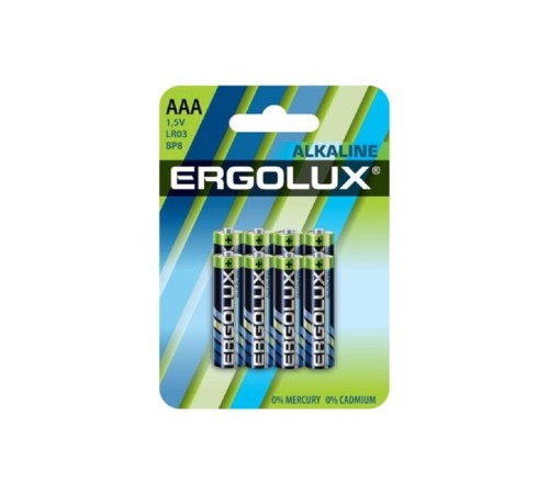 Ergolux Alkaline BL8 LR03 (8 шт. в уп-ке) Ergolux Alkaline BL8 LR03 (8 шт. в уп-ке)