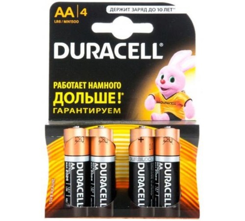 DURACELL LR6-4BL BASIC CN (48/192/18816) (4 шт в уп-ке) DURACELL LR6-4BL BASIC CN (48/192/18816) (4 шт в уп-ке)