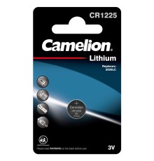 Camelion CR1225 BL-1 (CR1225-BP1, батарейка литиевая,3V)