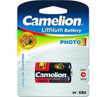 Camelion  CR2  BL-1 (CR2-BP1, батарейка фото,3В)  (1 шт. в уп-ке)