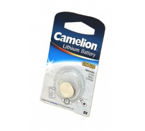 Camelion CR1620 BL-1 (CR1620-BP1, батарейка литиевая,3V) (1 шт. в уп-ке) Camelion CR1620 BL-1 (CR1620-BP1, батарейка литиевая,3V) (1 шт. в уп-ке)