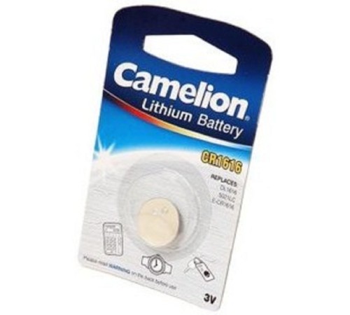 Camelion CR1616 BL-1 (CR1616-BP1, батарейка литиевая,3V) (1 шт. в уп-ке)