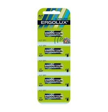 Ergolux LR27A BL-5 (A27-BP5, батарейка,12В) (5 шт. в уп-ке)
