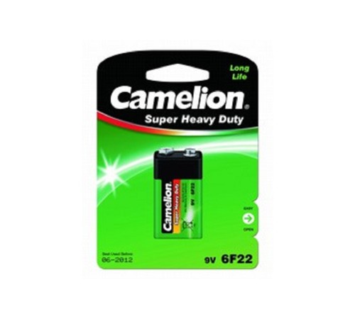 Camelion  6F22 BL-1 (6F22-BP1G, батарейка,9В) (1 шт. в уп-ке)