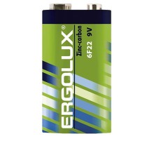 Ergolux 6F22 SR1 (6F22SR1, батарейка,9В)  (1 шт. в уп-ке)