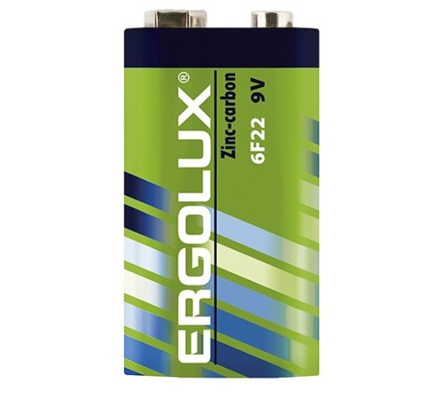 Ergolux 6F22 SR1 (6F22SR1, батарейка,9В) (1 шт. в уп-ке) Ergolux 6F22 SR1 (6F22SR1, батарейка,9В) (1 шт. в уп-ке)