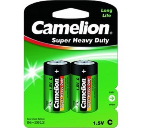 Camelion  R14  BL-2 (R14P-BP2G, батарейка,1.5В)  (2 шт. в уп-ке)