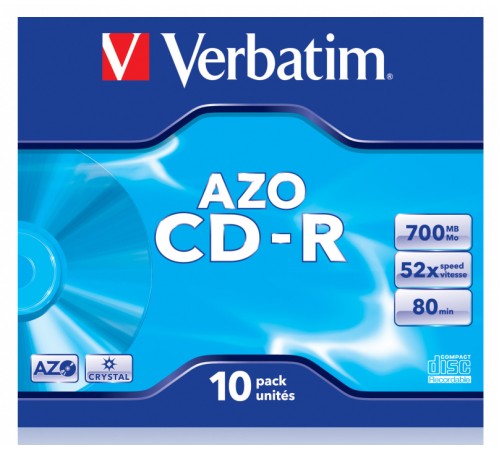 Диск CD-R Verbatim 700Mb 52x DataLife+ Jewel Case (10шт) Диск CD-R Verbatim 700Mb 52x DataLife+ Jewel Case (10шт)