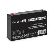 Exegate EX294051RUS Аккумуляторная батарея ExeGate DT 609 (6V 9Ah, клеммы F1)