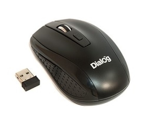Мышь MROP-01U BLACK Dialog Pointer RF 2.4G Optical - 5 кнопок + ролик прокрутки, USB, черная