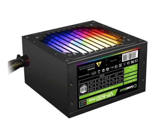 GameMax Блок питания ATX 600W VP-600-RGB 80+, Ultra quiet GameMax Блок питания ATX 600W VP-600-RGB 80+, Ultra quiet