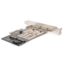 Переходник-конвертер AgeStar AS-MC02 для M.2 SATA SSD+M.2 NVME в PCIe 3.0