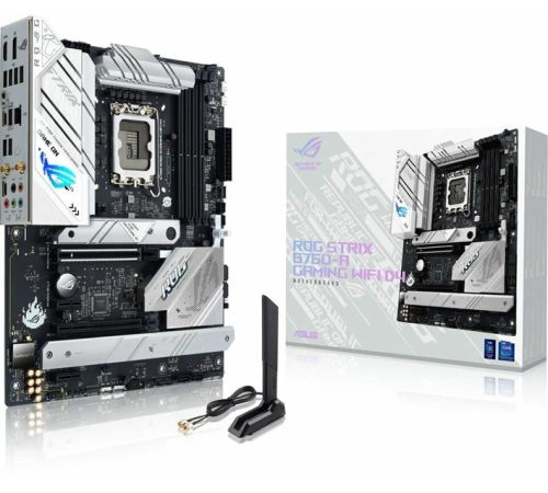 Материнская плата ASUS ROG STRIX B760-A GAMING WIFI,  LGA1700, B760, 4*DDR5, HDMI+DP, 4xSATA3 + RAID, M2, Audio, Gb LAN, USB 3.2, USB 2.0, ATX; 90MB1EP0-M0EAY0 (ROG STRIX B760-A GAMING WIFI)