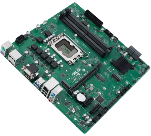 Материнская плата ASUS PRO B760M-C-CSM, LGA1700, B760, 4*DDR5, 2DP+HDMI+VGA, 4xSATA3 + RAID, M2, Audio, Gb LAN, USB 3.2, USB 2.0, mATX; 90MB1DX0-M0EAYC (PRO B760M-C-CSM)