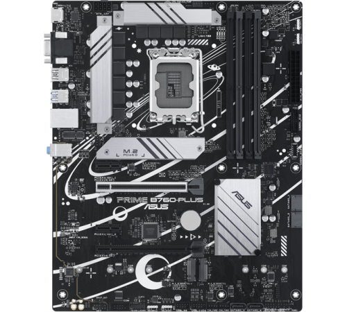 Материнская плата ASUS PRIME B760-PLUS, LGA1700, B760, 4*DDR5, HDMI+DP+VGA, 4xSATA3 + RAID, M2, Audio, Gb LAN, USB 3.2, USB 2.0, ATX; 90MB1EF0-M0EAY0 (PRIME B760-PLUS)
